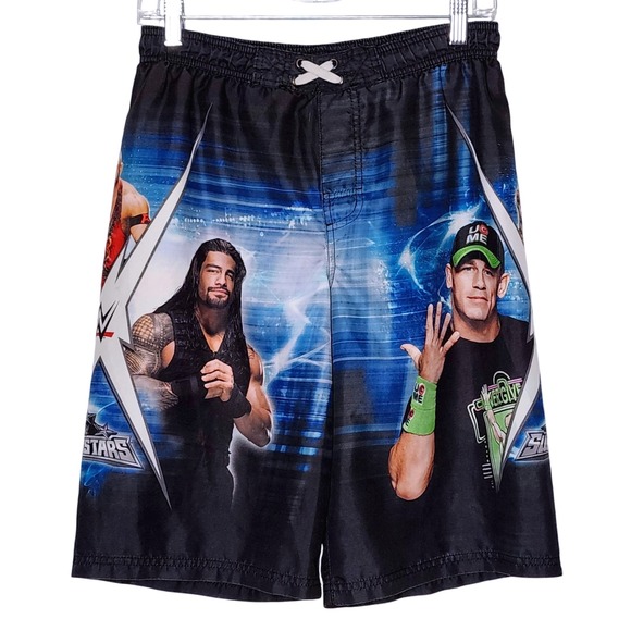 WWE 2016 Superstars Lined Swim Trunks Shorts Boys XL (14/16) Wrestling - Picture 1 of 14